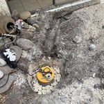 Sump pump idea to avoid patio flood
