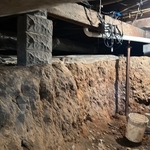 Dug out basement area with crawlspace