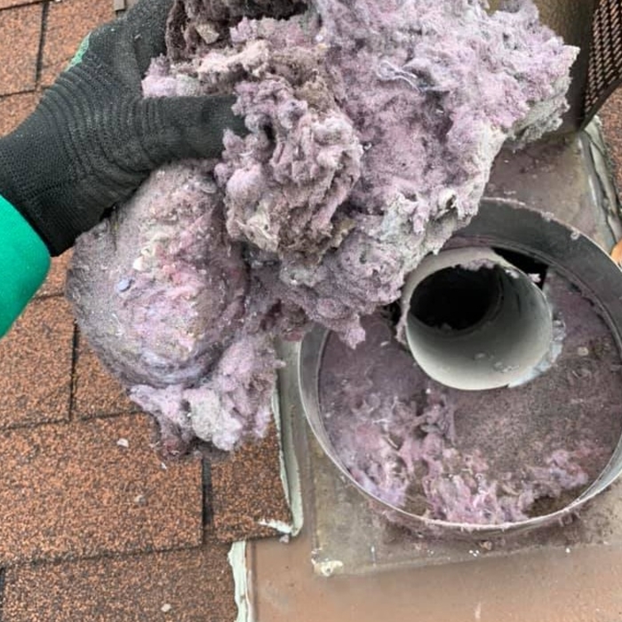 Dryer Vent Cleaning. Lint from Dryer Vent. Best Dryer Vent Cleaning Near Me.