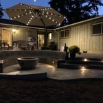 Lights and firepit