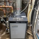 Boiler in floor heat