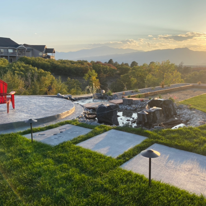 What a view this elevated patio has!