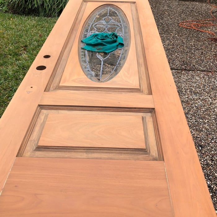 After stripping and sanding