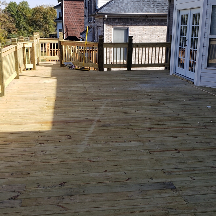 20 x 36 ft Deck and Over Hang