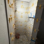 Custom walk-in shower