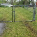 Chain link gate repair