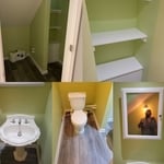 Closet converted to bath