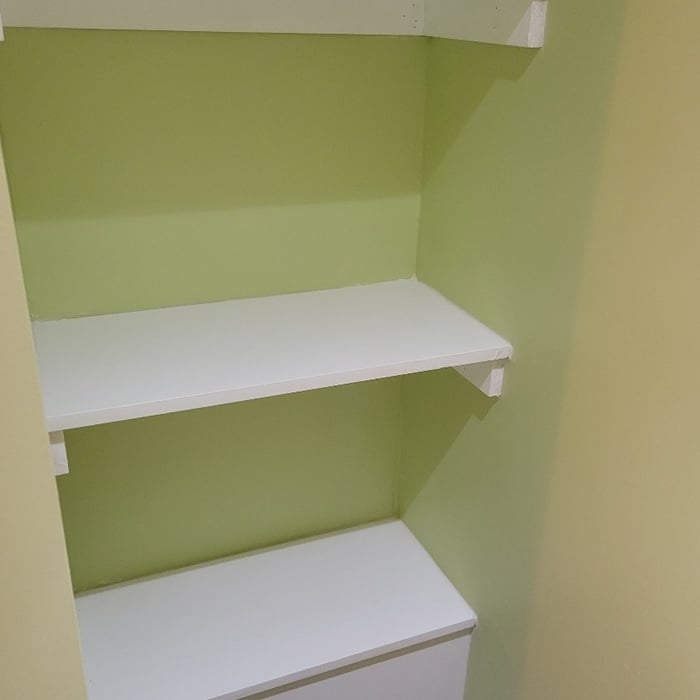 Closet converted to bath