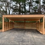 Cedar Wrapped Carport