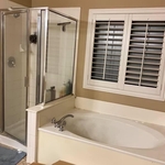 Bathroom before- tub and shower combo