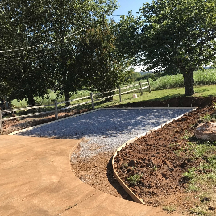 Concrete pad