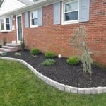 Ep henry edgestone, landscaping, shrubs, mulch