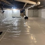 Job completed with 20 Mil vapor barrier installed.