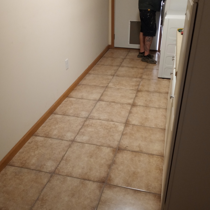 Tiled Laundry Room