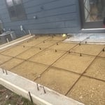 Getting ready to install concrete