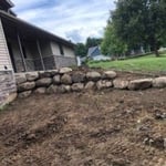 Building a retaining wall