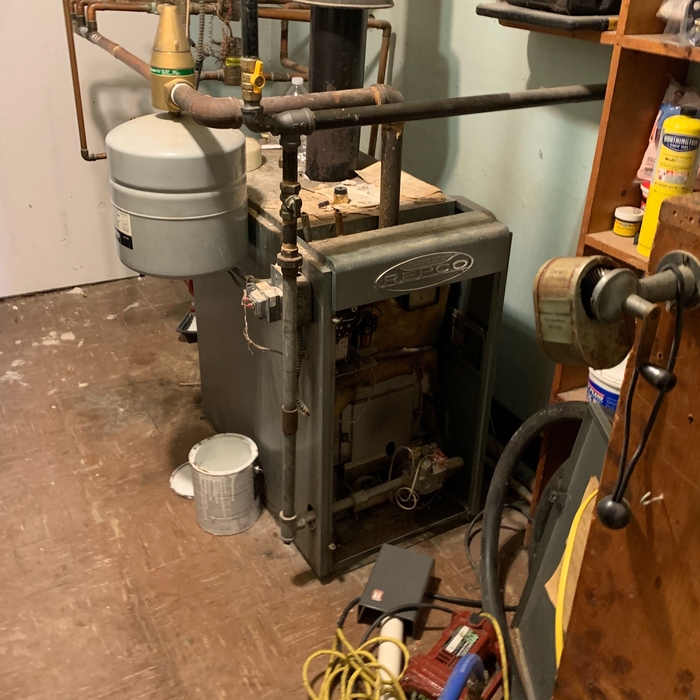 Old boiler that was replaced
