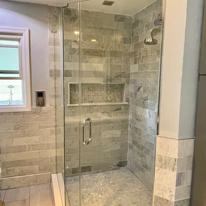 Neo Angle Frameless Shower Door
We make all the Frameless Glass Shower Door Systems!
With a variety of designs and shapes that can be custom manufactured, Quicken Glass is ready to help you achieve a transformative bathing experience. All the materials we use are highly durable and intended to last the life of your home. Interested? Check out some of the styles available for our Frameless Glass Shower Doors.