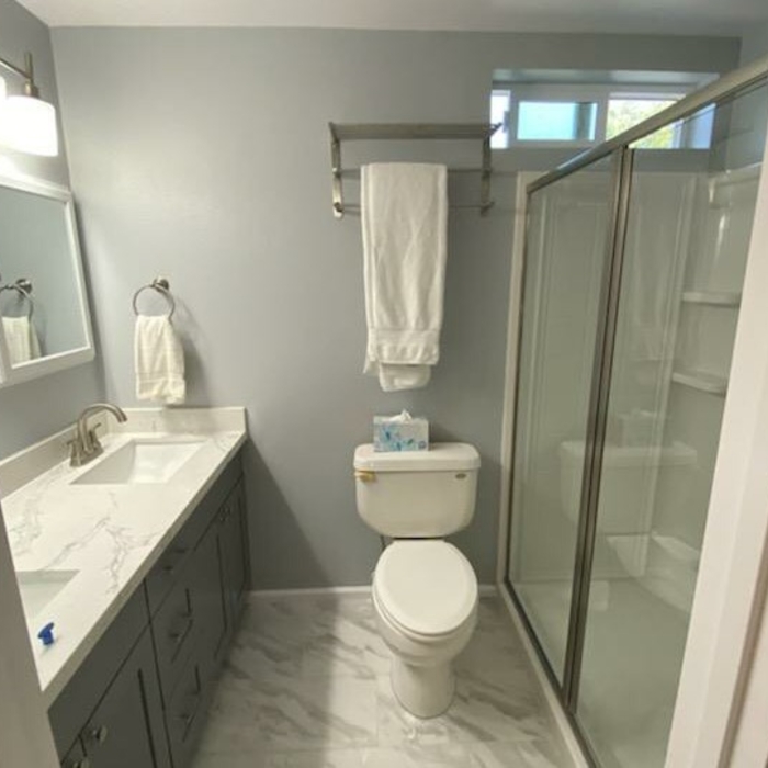 Did entire bathroom