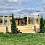 New construction deck build