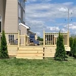 New construction deck build