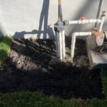 First stage of a valve conversion is excavation of the index valve’s zone lines.