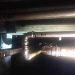 Hot,cold, return water lines