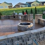 Stamped Patio / Outdoor kitchen