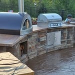 Stamped Patio / Outdoor kitchen