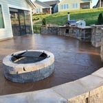 Stamped Patio / Outdoor kitchen