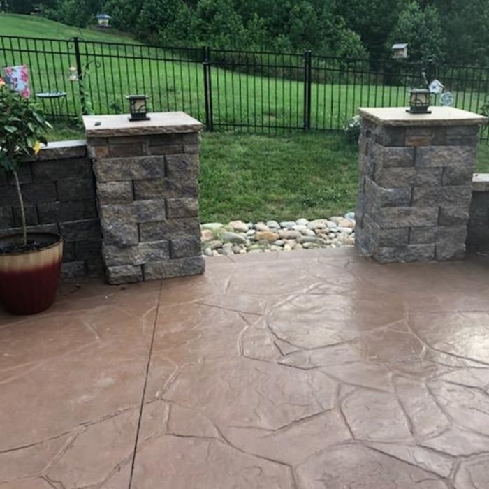 Stamped Patio / Outdoor kitchen