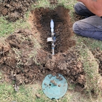 Old check valve removed and replaced with new.