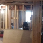 Framing up walls