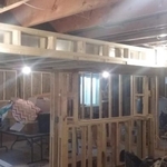 Framing up walls