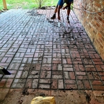 Brick paver patio