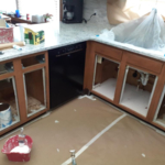(before) Oak Brown cabinets
