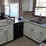 (after) Pure White oil primer with Pure White Satin Finish