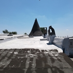 Leaning chimney