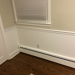 Showing chair rail client asked to have installed