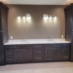 After- Master Bathroom Cabinets and Countertops