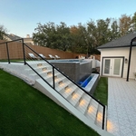 Elevated Deck Space with Step Lights