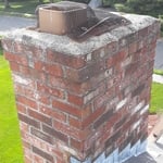 Chimney before the cap and crown.