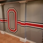 Hand painted Ohio State logo