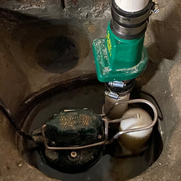 Basement sump pump
