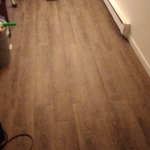 Completed vinyl floor replacement
