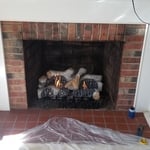 Gas log set