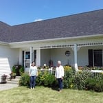 Happy homeowner