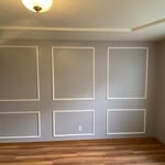 Painting rooms, two bathroom remodels