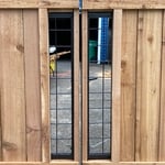Custom wire mesh windows for the dogs!