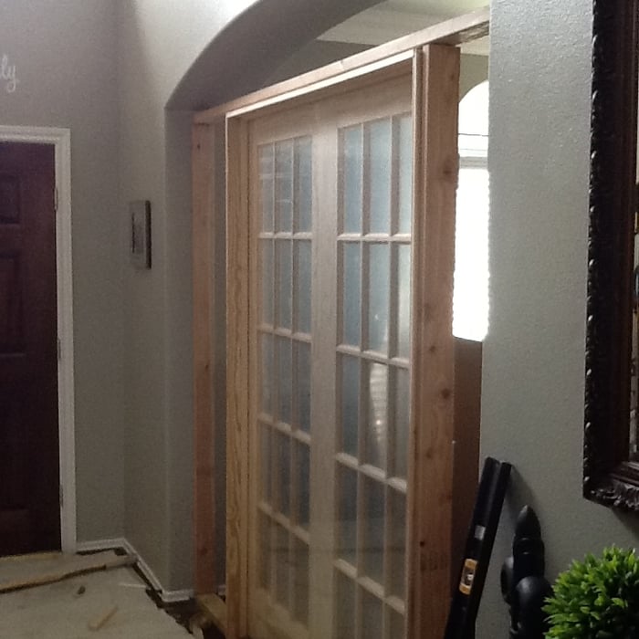 Office door installed